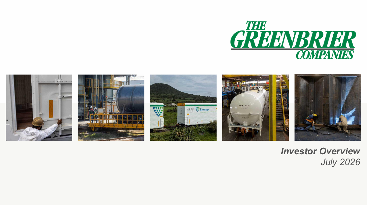 Investor Presentation cover